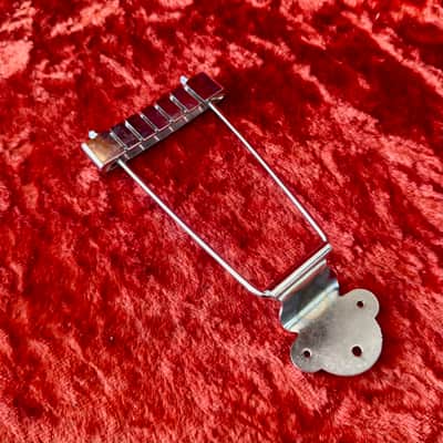 Gibson ES-335 ES-330 archtop trapeze tailpiece 1960’s - Chrome original vintage USA image 2
