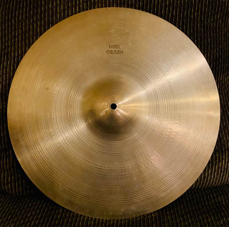 A. Zildjian 18" Hollow Logo Thin Crash Cymbal 1978 - 1982 image 1
