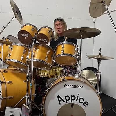 Carmine Appice's Ludwig 1976 Realistic Rock, Rod Stewart, Ted Nugent 10 Piece Drum Set. Signed! image 12