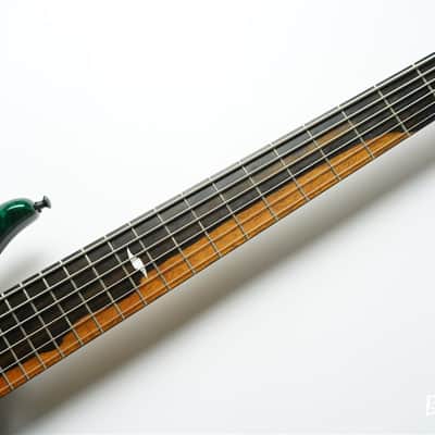ROSCOE LG3006 Quilt Maple Top / Mahogany Back - Emerald Green image 6