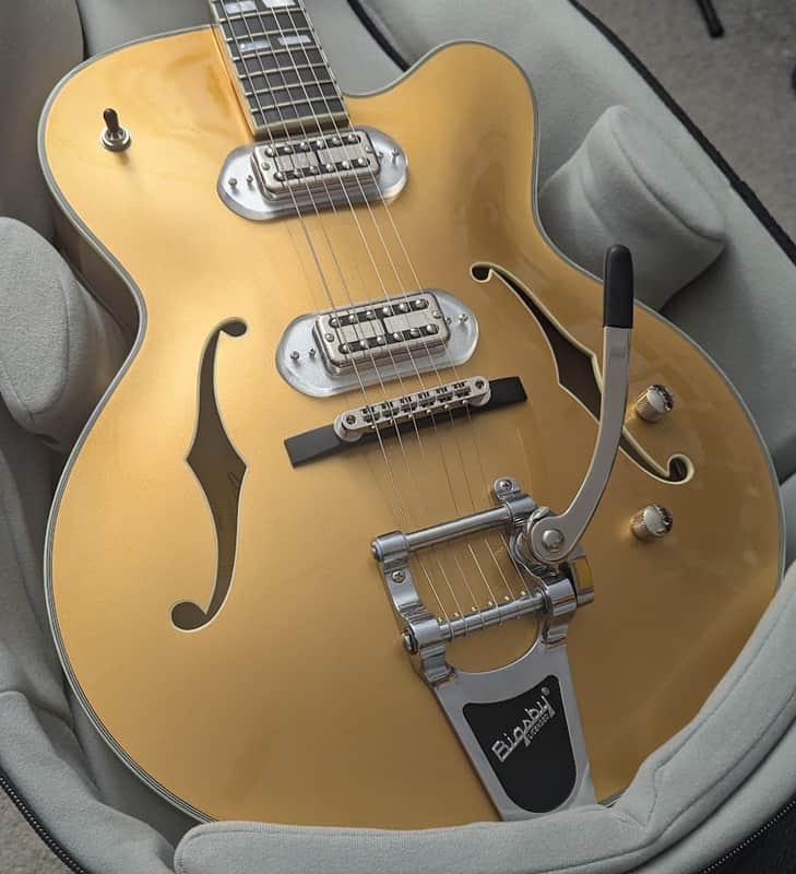 Eastman T58-GD Archtop Electric, w/padded bag, setup, & shipping image 1