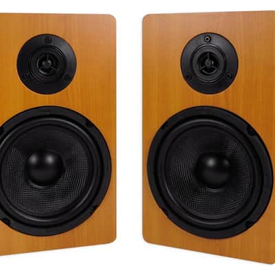 Pair Rockville RockShelf 64C Classic 6.5" Home Bookshelf Speakers w/37" Stands image 6