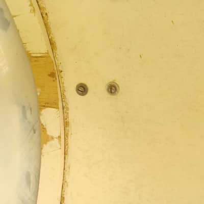 Leedy&Ludwig 14x22"Jan-1953 WMP 3Ply Jasper Bass Drum Vintage White Marine Pearl image 9