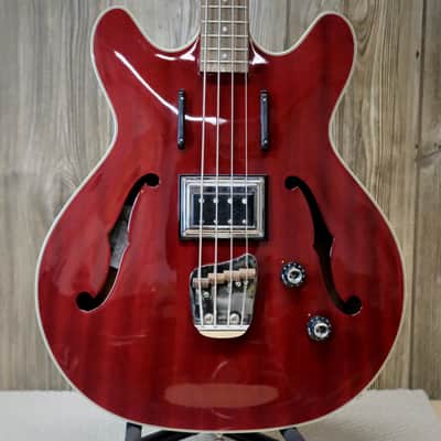Guild Newark St. Collection Starfire Bass 2010s - Cherry Red image 2