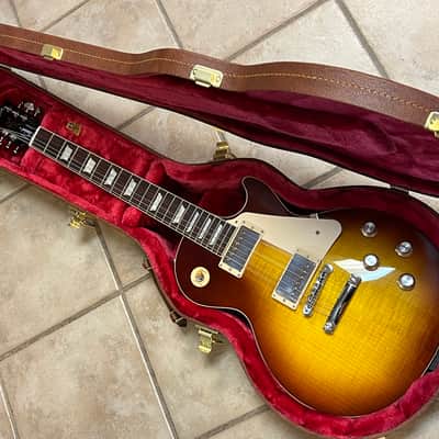 2025 Gibson USA Les Paul Standard '60s Figured Top Electric Guitar Iced Tea Burst image 9