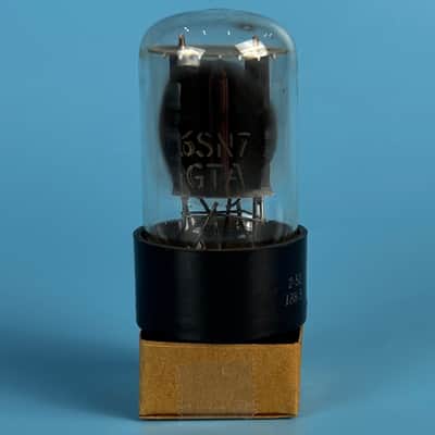 1962 General Electric 6SN7GT Vintage Grey Plated Vacuum Tube! Tests Good! T582 image 3