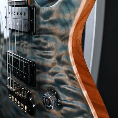 PRS Custom 24 Artist Grade One-Piece Quilt Indigo #899 image 16