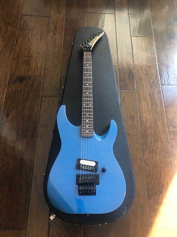 Kramer Vintage Baretta II 2 Soloist body 1987-88 Flip Flop Blue image 1