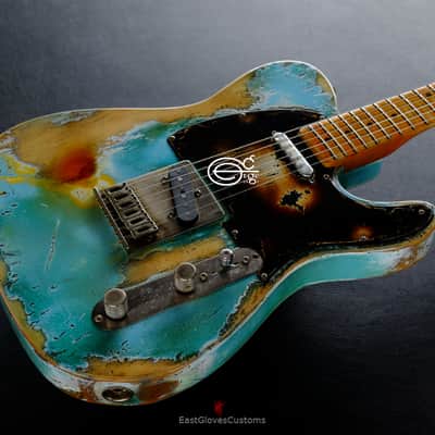 Fender Telecaster Daphne Blue Heavy Aged Relic image 2