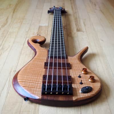 2015 Carl Thompson Custom 5 String Electric Bass Guitar Scroll Les Claypool image 12