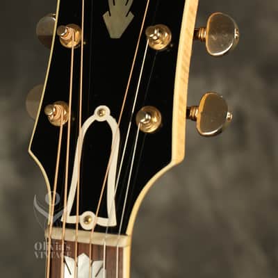 1962 Gibson J-200 Natural/BLONDE with highly figured flame maple back + sides image 8