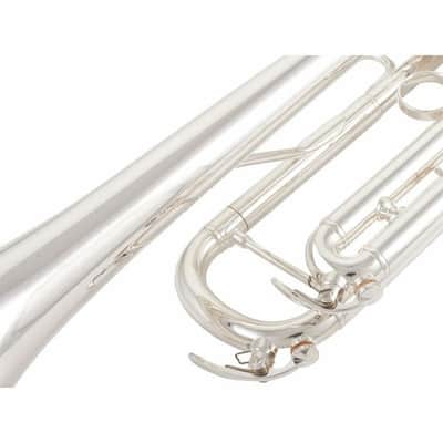 Yamaha YTR-4335GSII Intermediate Bb Trumpet - Silver Plated & Gold Brass Bell image 8