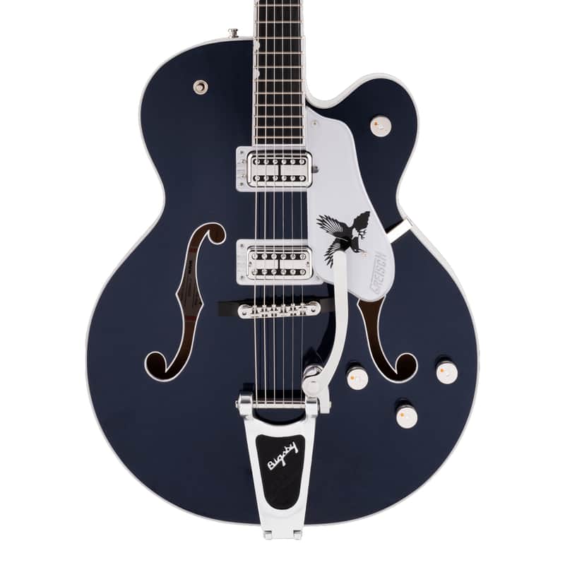 Used Gretsch G6136T-RR Rich Robinson Sig Falcon w/Bigsby - Raven's Breast Blue image 1