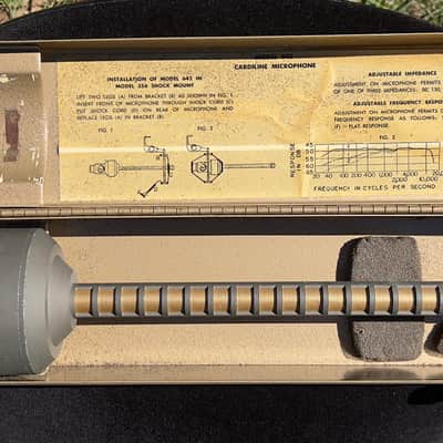 Electro-Voice 642 Cardiline Dynamic Shotgun Microphone 1960s - Nickel image 1