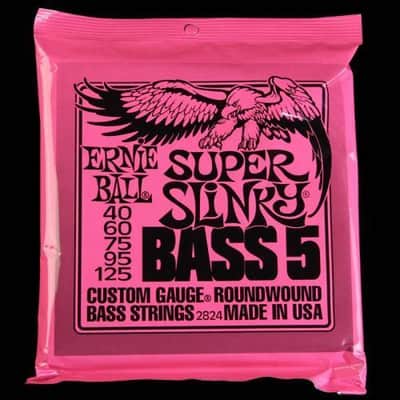 Ernie Ball Super Slinky 5-String Bass Strings (40-125) image 1