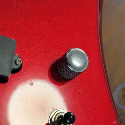 BC Rich Mockingbird Bass, Candy Apple Red, 2000s, Dual P Pickups image 11