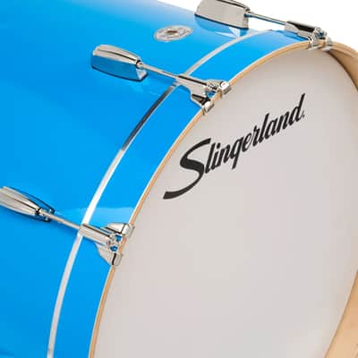 Slingerland Studio King 4pc Drum Set 22/10/12/16 Lunar Blue image 7