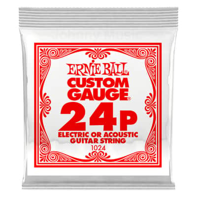 .024 Custom Gauge Plain Steel Single String Electric Or Acoustic Guitar Strings Specially Tempered image 1