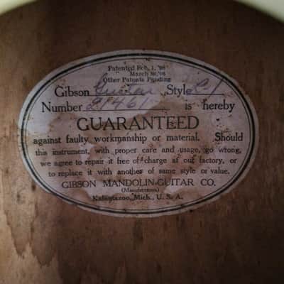 Gibson L-1 Archtop 1914 - Natural image 22