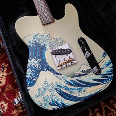 *NEW IN BOX* 2026 Fender Japan Art Canvas Esquire "The Great Wave Off Kanagawa" Hokusai - Limited Edition Fender Flagship Tokyo ONLY ! MIJ, JD26 image 2
