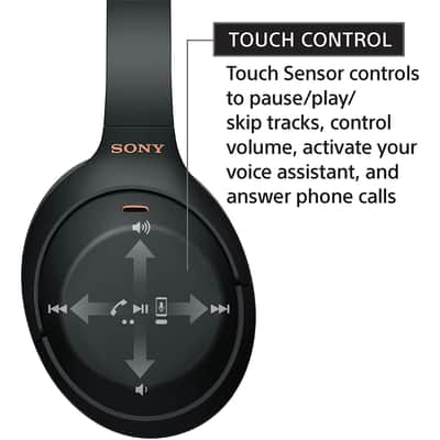 Sony WH1000XM4/B Premium Noise Cancelling Wireless Over-the-Ear Headphones image 4