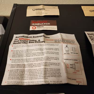 DiMarzio Dual Humbucker Paperwork w/ Vintage Sticker / Free Shipping! image 4