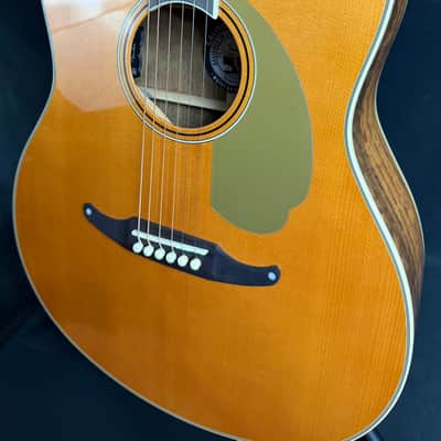 Fender Palomino Vintage Auditorium Acoustic-Electric Guitar Aged Natural w/ OHSC (477) image 7