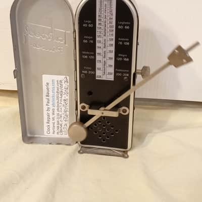 Restored Antique Wittner Maelzel Metronome Taktell Piccolo in Hinged All-Metal Case, Germany,  Fully Serviced image 10