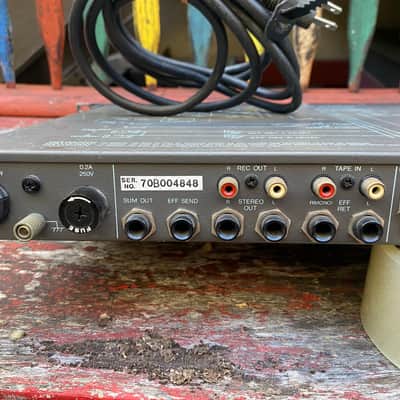 TOA D-3 compact 1U rack-mount 4-channel stereo electronic music mixer image 12