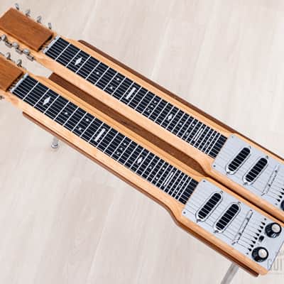 1958 Magnatone The Lyric G-85-DW Double Neck Console Lap Steel, Collector-Grade w/ Case, Receipt, Hangtag image 8