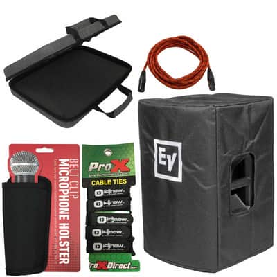 Electro Voice ETX-12P-CVR Speaker Cover + Storage Case + XLR Cable image 17