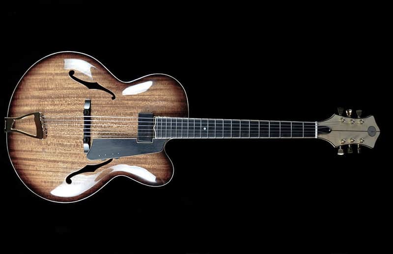 Archtop guitar full hollow handcarved image 1