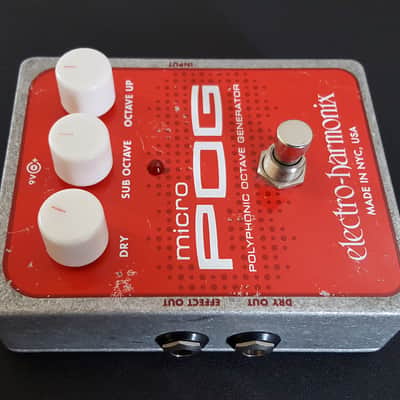 Electro-Harmonix Micro POG Polyphonic Octave Generator 2007 - Present - Red / Gray image 3