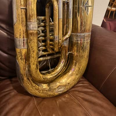 Yamaha YBB-641 Professional Bb Rotary Valve Tuba 2010s - Lacquered Brass image 8
