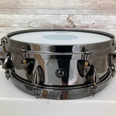 Used Orange County Drums and Percussion 13x4.5" Steel Snare BLACK NICKEL image 4