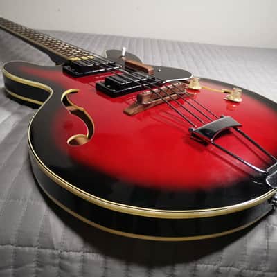 *MINT* 1968-1970 Univox Bass (Japan) - Red Burst image 9