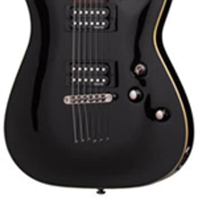 Schecter Omen 6 6 String Electric Guitar Black image 1