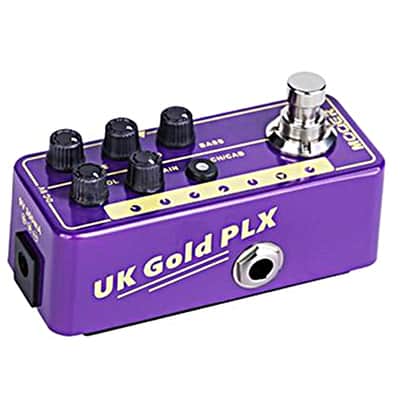 Mooer 019 UK Gold PLX Micro Preamp Guitar Effects Pedal Based on Marshall 1967 Plexi 50w image 3