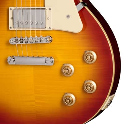 Epiphone Les Paul Standard 50s Figured Top Guitar w/Premium Gig Bag - Washed Cherry Sunburst image 4