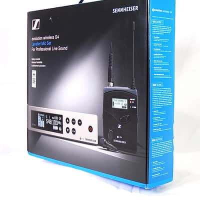 Sennheiser EW 100 G4-ME2-A1 Wireless Lavalier Microphone System (A1-Band: 470-516 MHz) 2010s - Black - Open Box image 5
