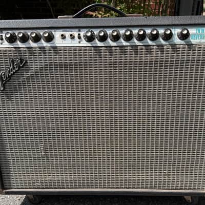 1979 Fender Twin Reverb 135 Watt All Tube 2x12 Guitar Amp Combo Vintage 212 image 1