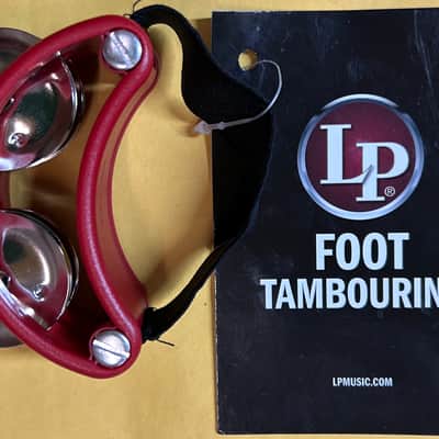 Latin Percussion LP188 Foot Tambourine 2010s - Red image 2