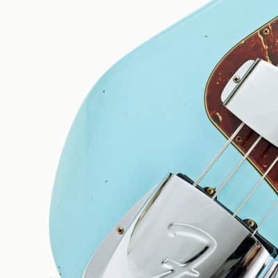 Fender Custom Shop Limited Edition 1966 Jazz Bass Journeyman Relic (Aged Daphne Blue/Matching Head) image 7