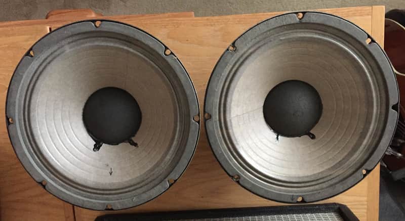 1977 Eminence A10-GHD alnico speaker (pair) from Music Man combo image 1