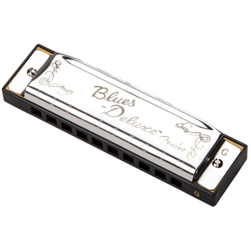 Fender Blues Deluxe Diatonic Harmonica Mouth Organ Key G image 1