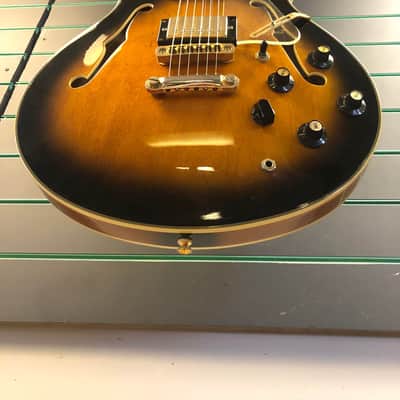 Aria Pro II TA-61 Sunburst Hollow Body Electric Guitar image 4