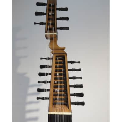 13 Course Baroque Theorbo Swan Head Lute by Armin Gropp with Hard Case image 3