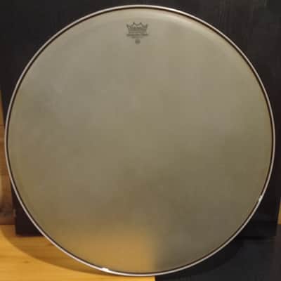 Remo 25" Renaissance Hazy Timpani Head w/ Aluminum Insert Ring (RC-2500-RA)- White image 2