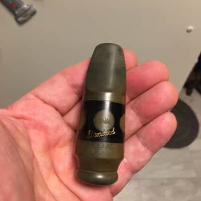 VINTAGE CONN STANDARD STEELAY 5 TIP RARE ALTO USA SAXOPHONE MOUTHPIECE NEAR MINT FINE HARD RUBBER OVERALL NICEST I'VE SEEN CAP AND LIG FREE SHIP image 14