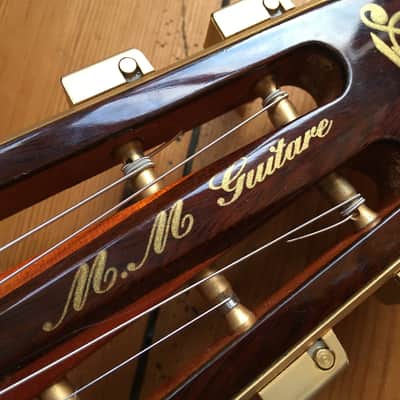 Aria MM-20 Maccaferri Gypsy Jazz Manouche Acoustic Guitar Oval Soundhole 2010s Natural image 6